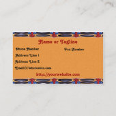 南西ヘアパイプと羽毛 名刺 (裏面)