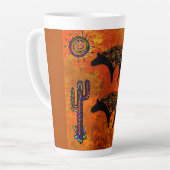 南西ベアアート カフェラテマグ (左アングル)