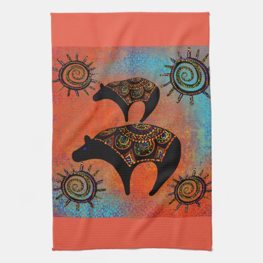 南西ベアアート キッチンタオル (縦)