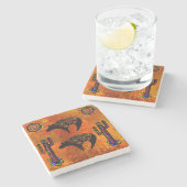 南西ベアアート ストーンコースター (横)