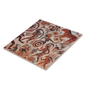 南西ペトログリフデザイン |動物とダンサー タイル (側面)