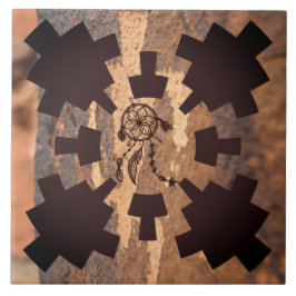 南西ペトログリフ先住民アメリカンセラミックタイル タイル