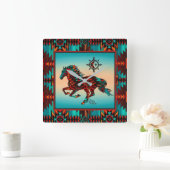 南西ホーススクエアウォールクロック スクエア壁時計 (ホーム)