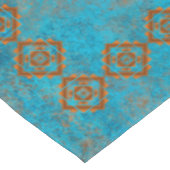 南西マウンテンピークターコイズジオメトリックメッド テーブルクロス (アングル)