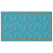 南西マウンテンピークターコイズ幾何学大 テーブルクロス (正面(横))