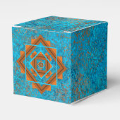 南西マウンテンピークターコイズ幾何学 フェイバーボックス (正面サイド)