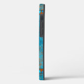 南西マウンテンピークターコイズ幾何学 Case-Mate iPhoneケース (裏面 / 左)