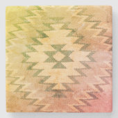 南西マーブルコースター、暖かい夏のトーン ストーンコースター (正面)