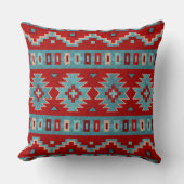 南西メサスターコイズ&レッド20イン クッション (正面)