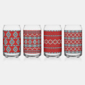 南西メサターコイズ幾何集合 ガラス缶 (裏面)