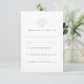 南西モダンサボテンRSVPカード 出欠カード (スタンド正面)