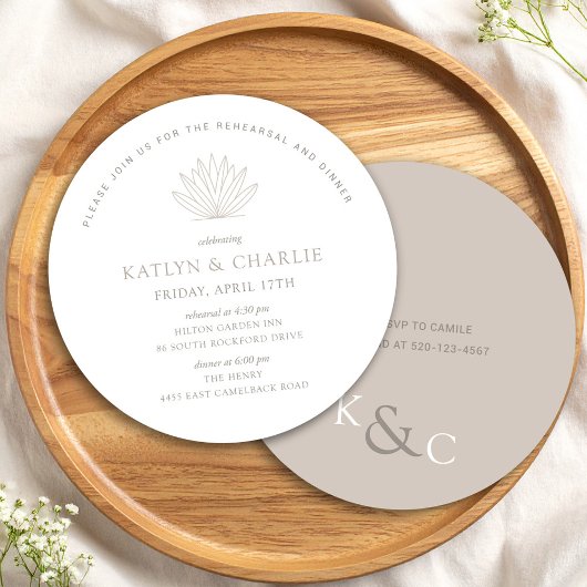 南西モダンリハーサルディナー招待状 招待状