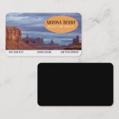 南西モニュメントバレーアリゾナ 名刺 (正面/裏面)