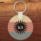 南西モノグラムのスタイルモチーフのキーチェーン キーホルダー (正面)