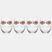 南西モノグラム ステムなしワイングラス (右)