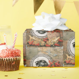 南西ラッピング紙リザードインディアンバスケットコーン ラッピングペーパー