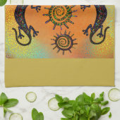 南西リザードアート キッチンタオル (折り畳み)