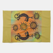 南西リザードアート キッチンタオル (横)