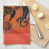 南西リザードアート キッチンタオル (四つ折り)