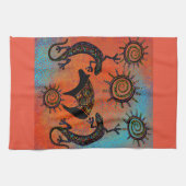 南西リザードアート キッチンタオル (横)