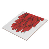 南西レッドチリチリChili Ristra壁底タイル タイル (側面)