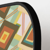 南西レトロポップ・アートのアートダイアモンズパターン ピックルボールラケット (左詳細)