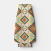 南西レトロポップ・アートのアートダイアモンズパターン ボトルクーラー (正面)