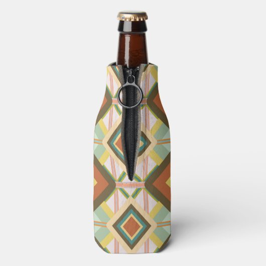 南西レトロポップ・アートのアートダイアモンズパターン ボトルクーラー (ボトル裏面)