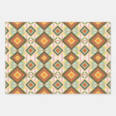 南西レトロポップ・アートのアートダイアモンズパターン ラッピングペーパーシート (正面2)