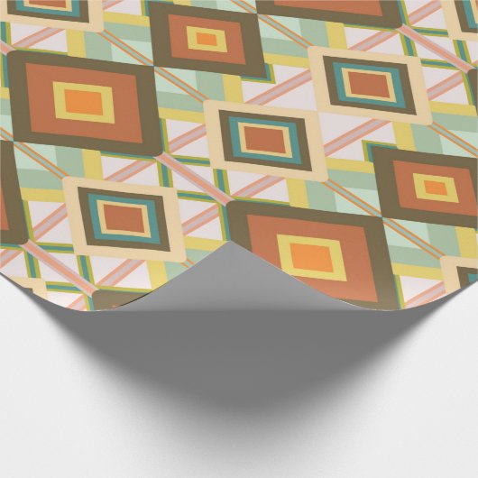 南西レトロポップ・アートのアートダイアモンズパターン ラッピングペーパー (角)