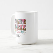 南西レトロ小児ナースタイポグラフィ コーヒーマグカップ (正面左)