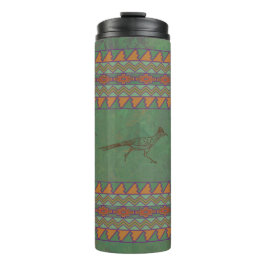 南西ロードランナーグリーンとオレンジの幾何学的 タンブラー