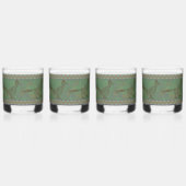 南西ロードランナーサギーブラシ緑 ウイスキーグラス (正面)