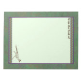 南西ロードランナーサギーブラシ緑 ノートパッド (正面)