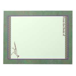 南西ロードランナーサギーブラシ緑 ノートパッド