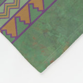 南西ロードランナーサギーブラシ緑 フリースブランケット (角)