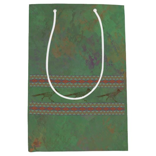 南西ロードランナーサギーブラシ緑 ミディアムペーパーバッグ (正面)