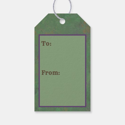 南西ロードランナーバードサギーブラシ緑 ギフトタグ (裏面)