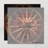 南西ワゴンホイール結婚式招待状 招待状 (正面/裏面)