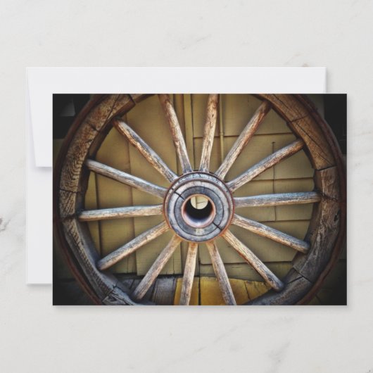 南西ワゴンホイール結婚式招待状 招待状 (裏面)