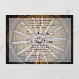 南西ワゴンホイール結婚式招待状 招待状