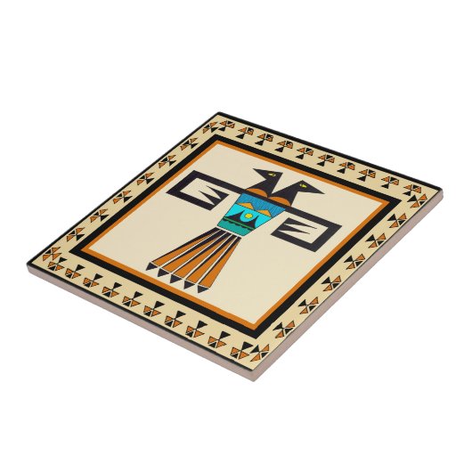 南西二頭鳥瓦 タイル (側面)