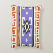 南西先住民アメリカの紫色のベクトルパターン アクセントクッション (裏面(縦))