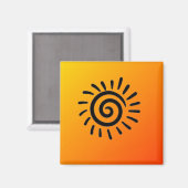 南西先住民アメリカサンシンボルマグネット マグネット (正面/裏面)