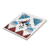 南西先住民アメリカンアート タイル (側面)