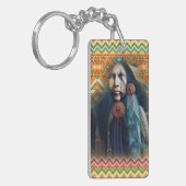 南西先住民アメリカンブレイブ キーホルダー (正面左)