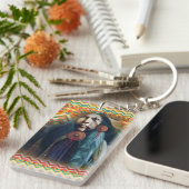 南西先住民アメリカンブレイブ キーホルダー (正面右)