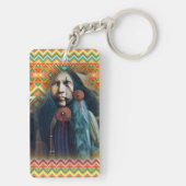 南西先住民アメリカンブレイブ キーホルダー (裏面)