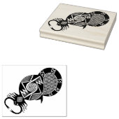 南西先住民アメリカンミンブレストバルスコーピオン ラバースタンプ (押印)