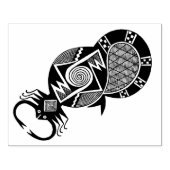 南西先住民アメリカンミンブレストバルスコーピオン ラバースタンプ (インプリント)